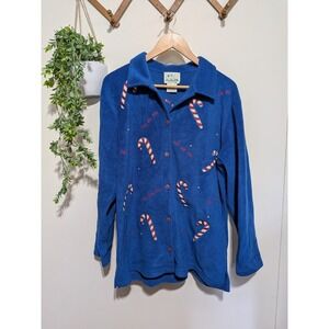 Quaker Factory Ugly Christmas Fleece Sweater L